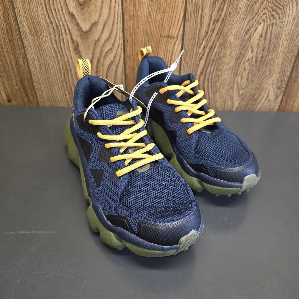 HOLO Footwear HOLO ECO Shoes Women 7.5 Navy‎ Green Mesh Hiking Sneakers HW511015